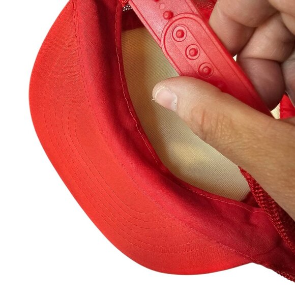 VTG Cherokee North Carolina Red Foam Mesh Trucker Rope Hat Snapback Cap 80s 90s - Picture 9 of 10